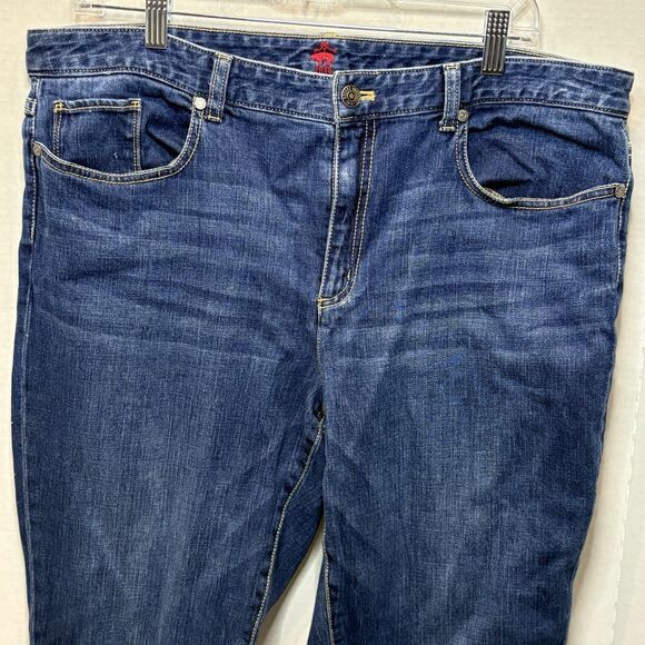 Brooks Brothers Red Fleece Women’s Jeans Size 14 Dark Wash - Picture 2 of 9
